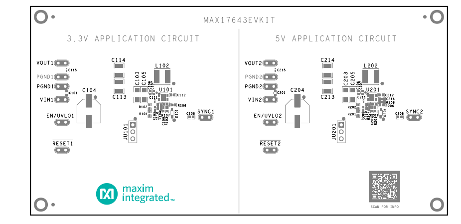 Application Circuit Diagram - Analog Devices / Maxim Integrated MAX17643 Evaluation Kit